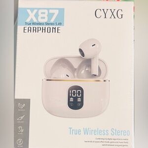 X87 True Wireless Stereo Earphones - White